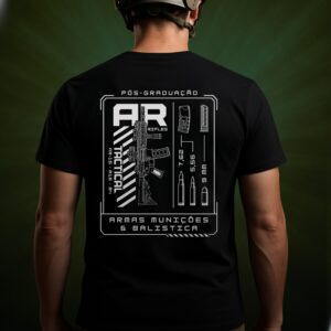 CAMISA PÓS ARMAS MUNIÇÕES E BALÍSTICA