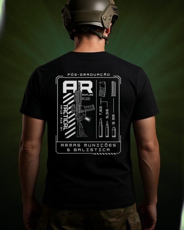 CAMISA PÓS ARMAS MUNIÇÕES E BALÍSTICA